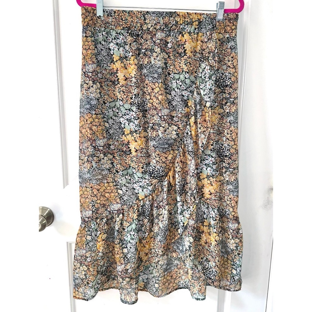 Tamara H. Floral print midi skirt